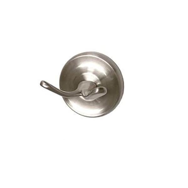 Orca Hardware Double Robe Hook, US15 Satin Nickel Finish 4854-SN - main